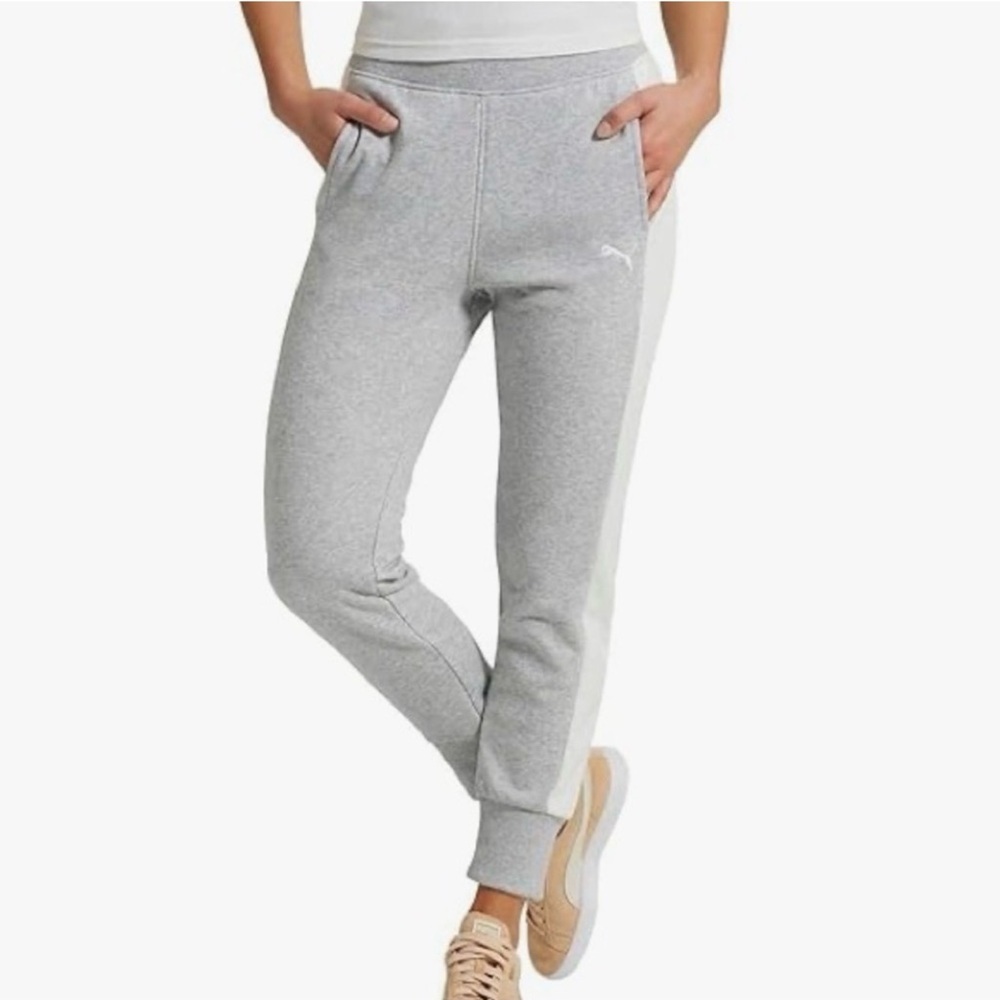 PUMA Gray and Cream Jogger Pant